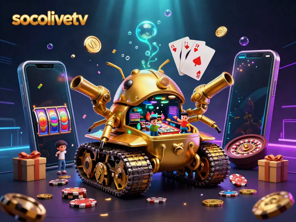 Experience the excitement of socolivetv with dynamic casino elements in a 3D fantasy world.