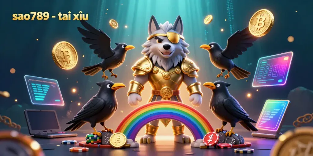 Engage in exciting gameplay with sao789 - tài xỉu alongside mythical characters in a vivid casino world.
