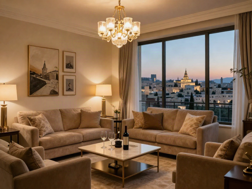 Experience high-end דירות דיסקרטיות בירושלים with elegant decor and nightlife ambiance
